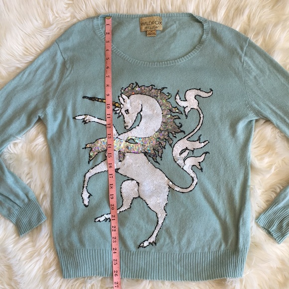 Wildfox Unicorn Sweater Sequin Jumper🦄 - Picture 5 of 16